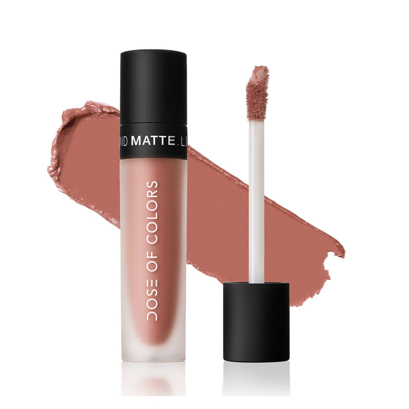 Dose of Colors Liquid Matte Lipstick Liquid Lipstick Nude Mood (LML)  