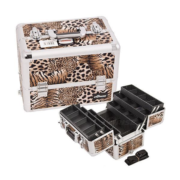 Just Case Pro Makeup Case (E3304) Makeup Cases Leopard Brown (E3304LPBR)  