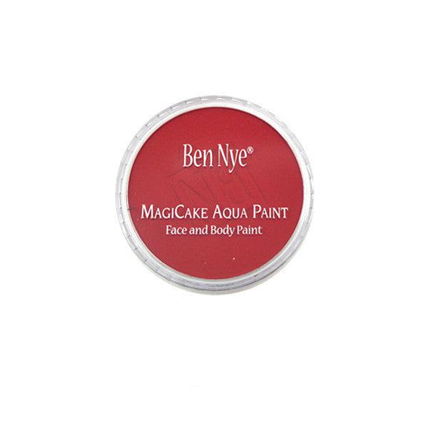 Ben Nye MagiCake Aqua Paint Water Activated Makeup Bright Red LARGE (0.77oz-1oz) 