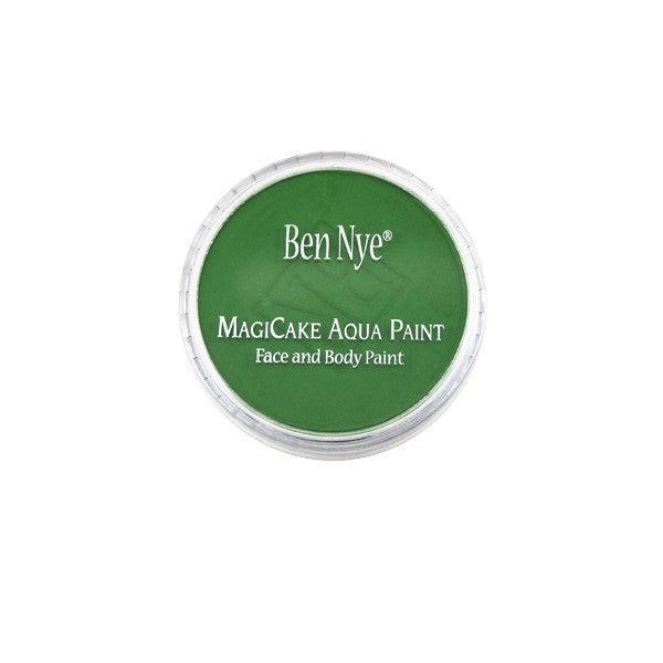 Ben Nye MagiCake Aqua Paint Water Activated Makeup Kelly Green LARGE (0.77oz-1oz) 