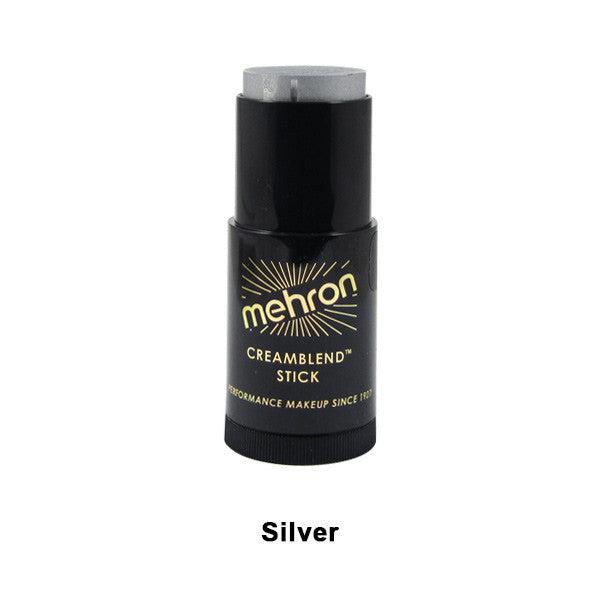 Mehron CreamBlend Stick FX Makeup Silver (400-S)  
