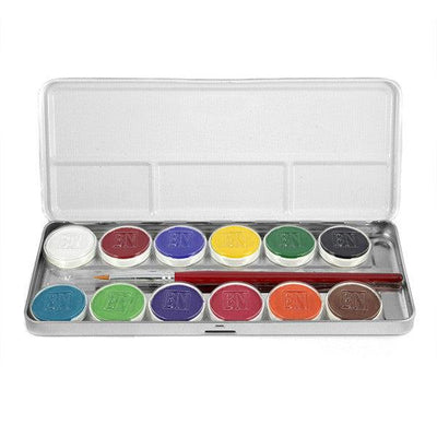 Ben Nye MagiCake Aqua Paint Palettes Water Activated Palettes CFK-12 (12 colors)  