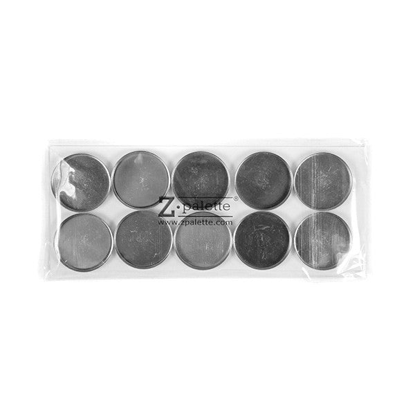 Z Palette Round Empty Metal Pans De-potting Tools 10 Pack  