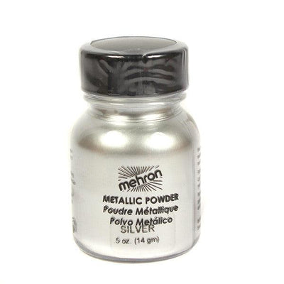 Mehron Metallic Powder Pigment Silver 0.5oz (129C-S)  