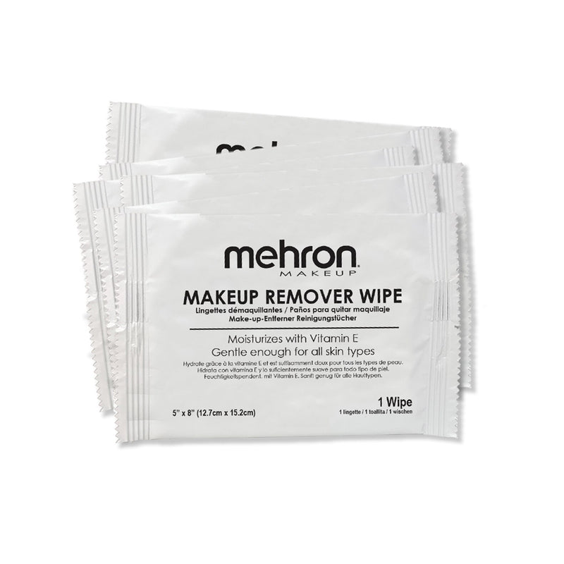 Mehron Makeup Remover Cloth - 6 Pack Makeup Remover Wipes   