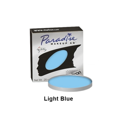 Mehron Paradise Cake Makeup AQ - Single Refill Water Activated Refills Light Blue (801-LBL)  