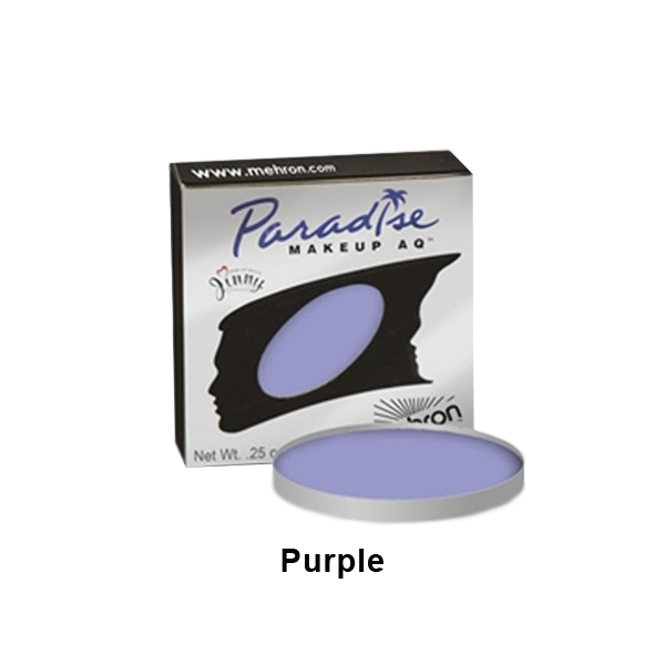 Mehron Paradise Cake Makeup AQ - Single Refill Water Activated Refills Purple (801-P)  