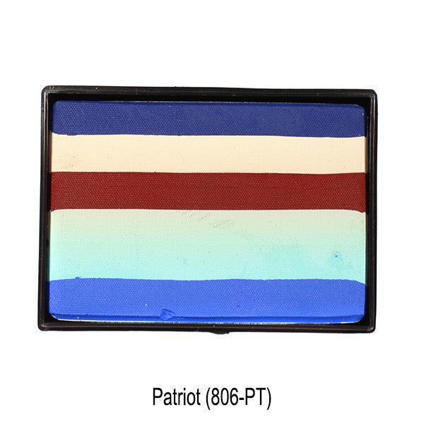 Mehron Paradise Cake Makeup AQ Prisma BlendSet Water Activated Palettes Patriot (806-PT)  