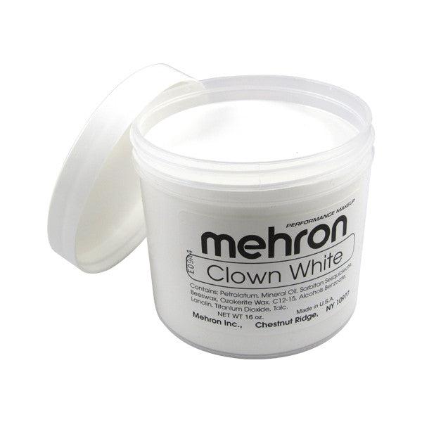 Mehron Clown White Clown Makeup 16oz. (454gm.)  