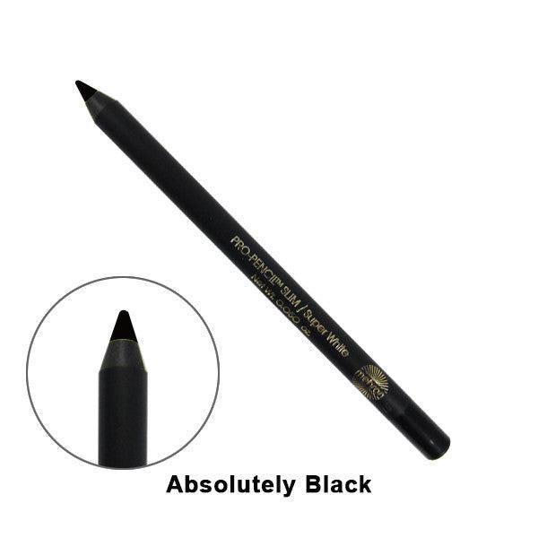 Mehron Pro-Pencil Slim SFX Liners Absolutely Black (114S-B)  