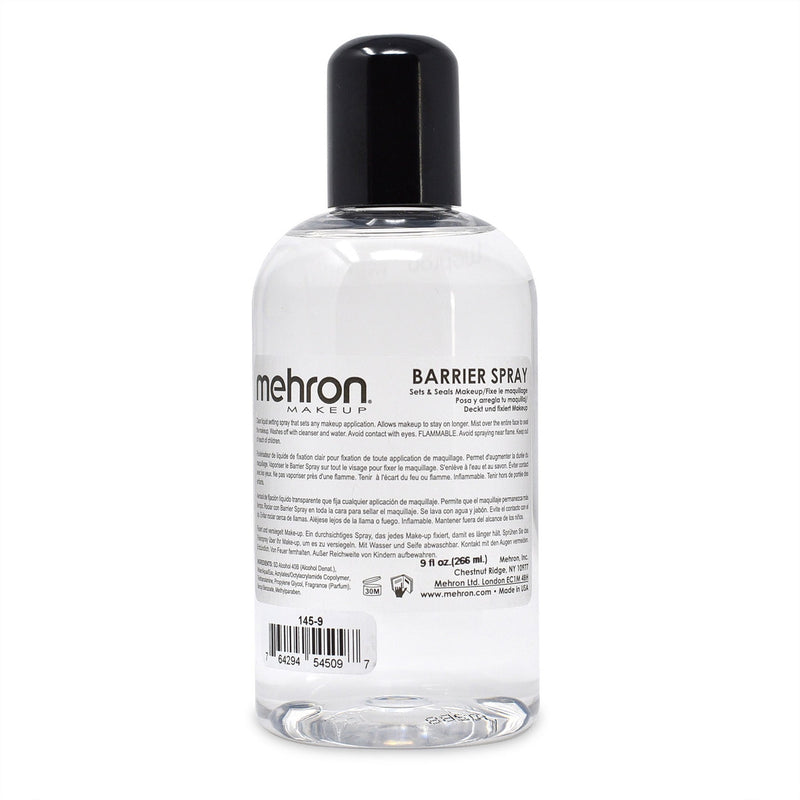 Mehron Barrier Spray – Sellador de maquillaje y aerosol fijador 1 onza