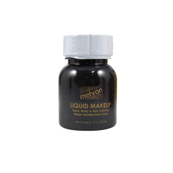 Mehron Liquid Face Paint Makeup - Black (1 oz)
