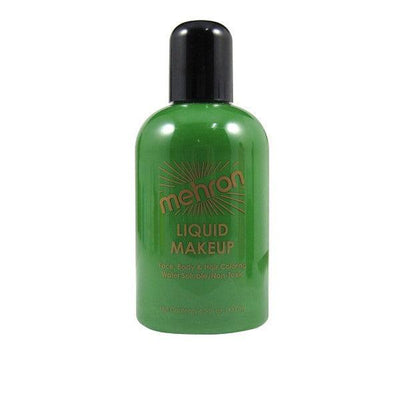 Mehron Liquid Makeup for Face Body and Hair FX Makeup 4.5oz Green 