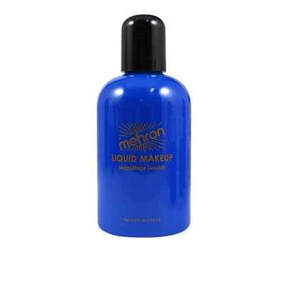 Mehron Liquid Makeup for Face Body and Hair FX Makeup 4.5oz Blue 