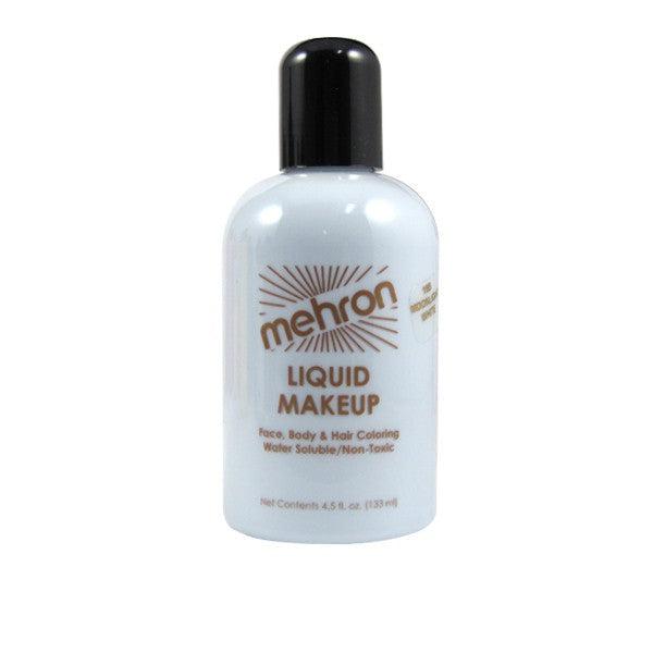 Mehron Liquid Makeup for Face Body and Hair FX Makeup 4.5oz Moonlight White 
