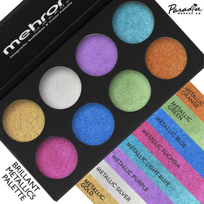 Mehron Paradise Makeup AQ 8 Color Palette Water Activated Palettes   