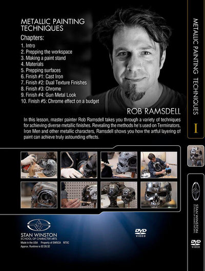 Stan Winston Studio Metallic Painting Techniques - Robot Finishes (Terminator) (DVD) SFX Videos   