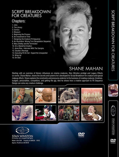 Stan Winston Studio Script Breakdown (DVD) SFX Videos   