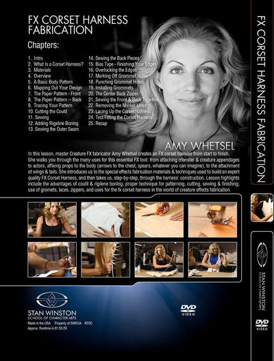 Stan Winston Studio FX Corset Harness Fabrication (DVD) SFX Videos   