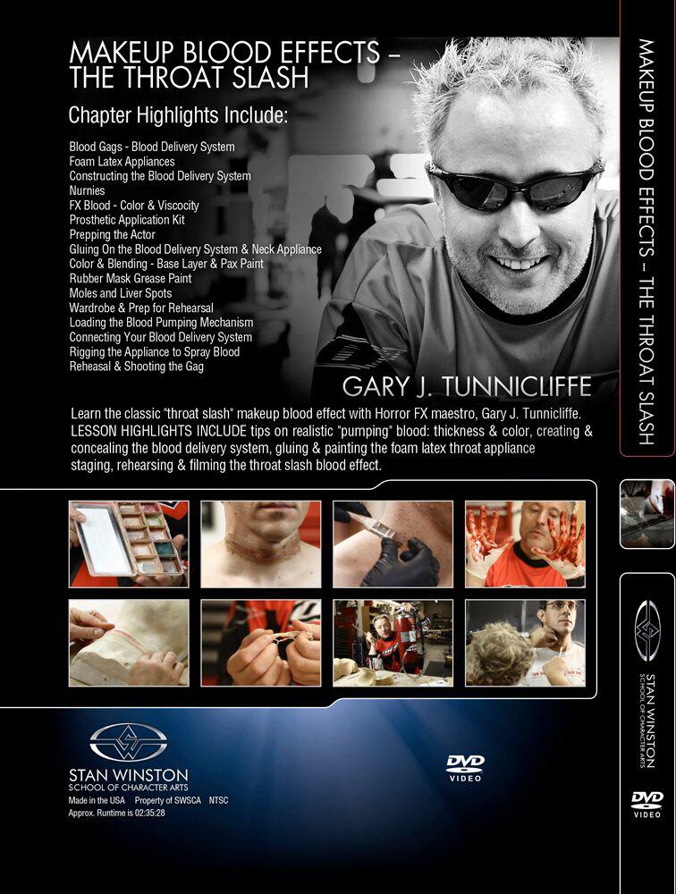 Stan Winston Studio Makeup Blood FX - The Throat Slash (DVD) SFX Videos   