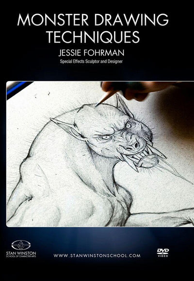 Stan Winston Studio Monster Drawing Techniques - How To Draw Werewolf (DVD) SFX Videos   