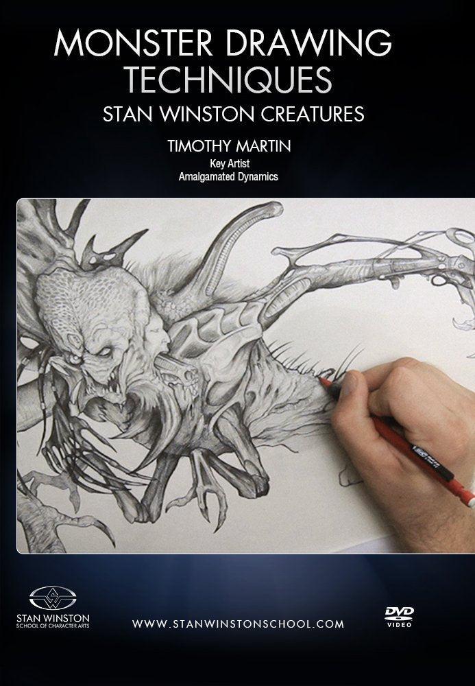 Stan Winston Studio Monster Drawing Techniques - The Stan Winston Creatures (DVD) SFX Videos   