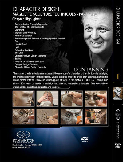 Stan Winston Studio Character Design - Maquette Sculpture Techniques (DVD) SFX Videos   