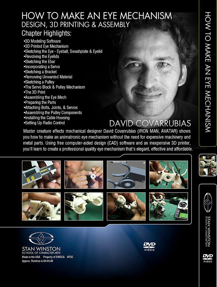 Stan Winston Studio How To Make An Eye Mech - Design, 3D Print & Assembly (DVD) SFX Videos   