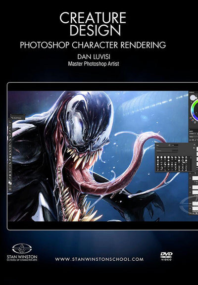 Stan Winston Studio Creature Design - Photoshop Character Rendering (DVD) SFX Videos   