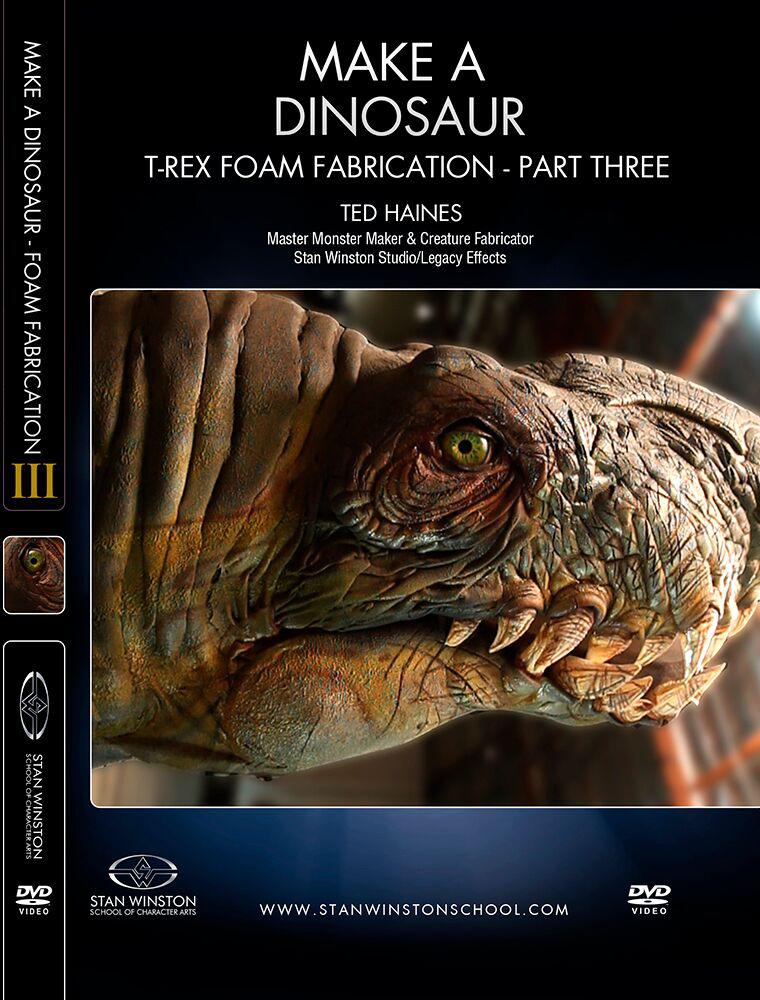 Stan Winston Studio Make a Dinosaur T-Rex Foam Fabrication (DVD) SFX Videos Part 3  