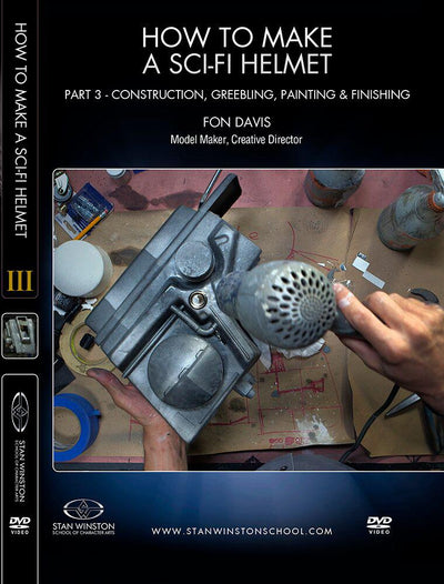 Stan Winston Studio How to Make a Sci-Fi Helmet (DVD) SFX Videos Part 3  