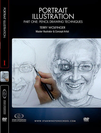 Stan Winston Studio Portrait Illustration (DVD) SFX Videos Part 1 - Pencil Drawing Techniques  