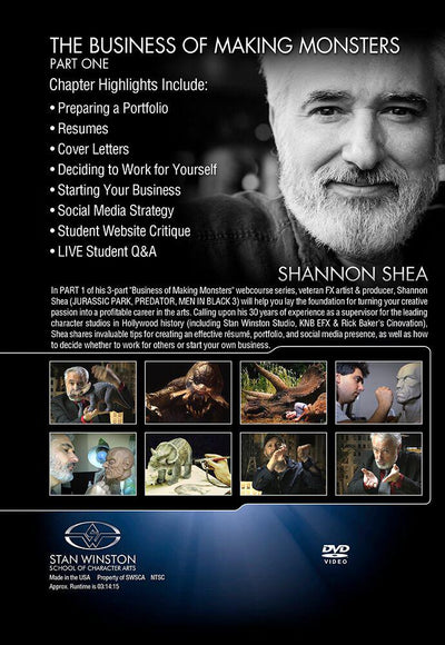 Stan Winston Studio The Business of Making Monsters (DVD) SFX Videos   