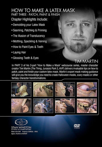 Stan Winston Studio How to Make a Latex Rubber Mask (DVD) SFX Videos   