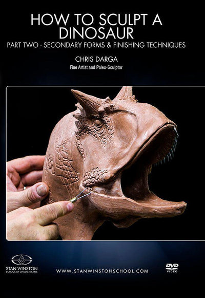 Stan Winston Studio How to Sculpt a Dinosaur (DVD) SFX Videos Part 2 - Secondary Forms & Finishing Techniques  