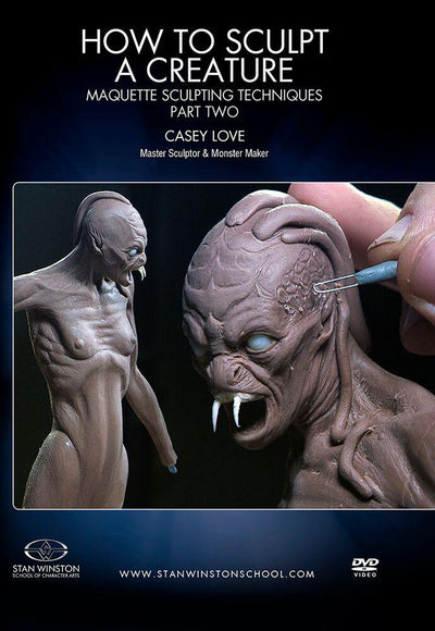 Stan Winston Studio How to Sculpt a Creature Maquette Sculpting Techniques (DVD) SFX Videos Part 2  