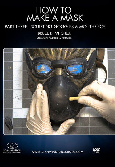 Stan Winston Studio How To Make A Mask (DVD) SFX Videos Part 3  