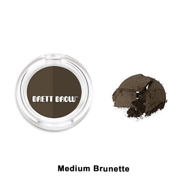 Brett Brow Duo Shade Brow Powders Eyebrows Medium Brunette  