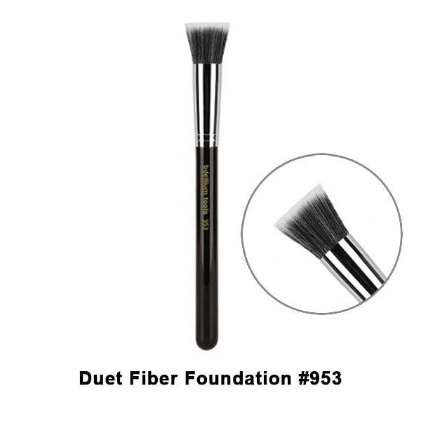Bdellium Tools Maestro Series Brushes for Face Face Brushes 953 Duet Fiber Foundation (Maestro)  