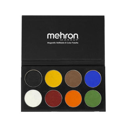 Professional Face Paint Tropical Palette/ Theatrical Face Paint Palette/  Mehron Cake Make Up/ 8 Color Professional Make Up/ 