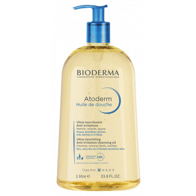 Bioderma Atoderm Shower Oil Body Wash 33.8 fl oz / 1 liter  