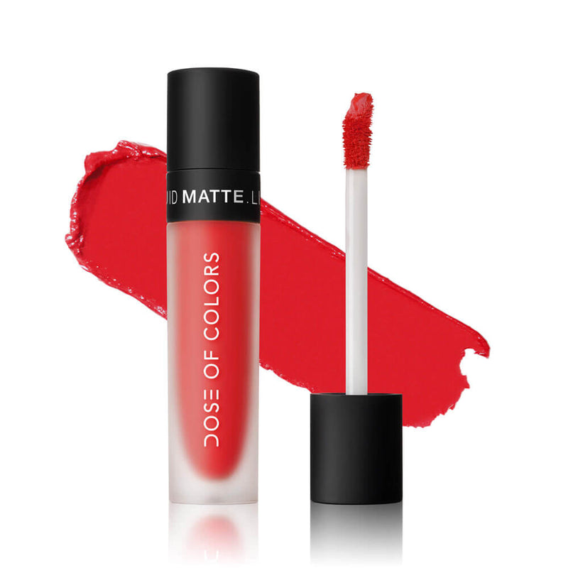 Dose of Colors Liquid Matte Lipstick Liquid Lipstick Coral Crush (LML306)  