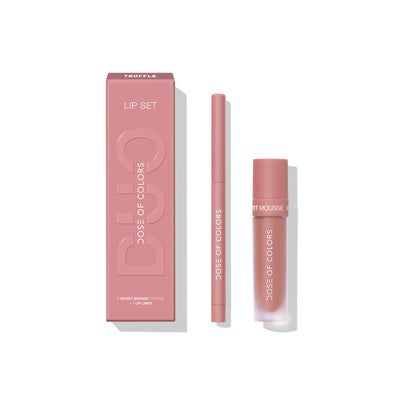 Dose of Colors Lip Set Duo Lipstick Truffle (Pink Brown)  