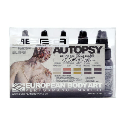 European Body Art Endura Autopsy by Bruce S. Fuller 10 Pack 1 oz. Airbrush SFX Kits   