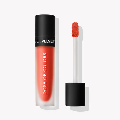 Dose of Colors Velvet Mousse Lipstick Lipstick Fired Up (Orange Red)  