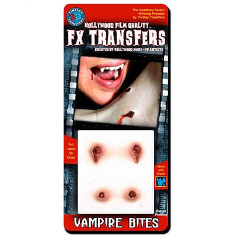Tinsley Transfers Vampire Bites - 3D FX Transfers Small Prosthetic Transfers   