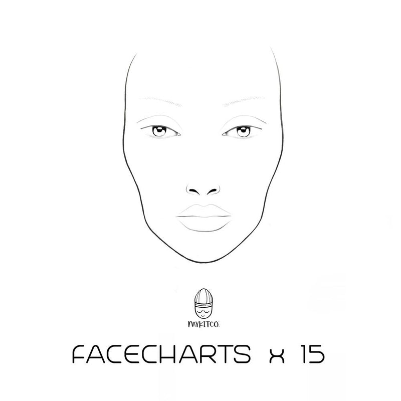 MYKITCO My Face Charts 15pc Face Charts   