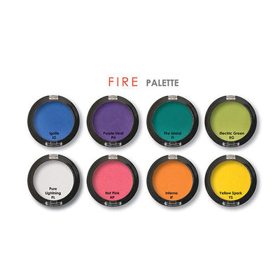Mehron INtense Pro Pressed Powder Pigments Palette Fire (168-PAL-F) Eyeshadow Palettes   