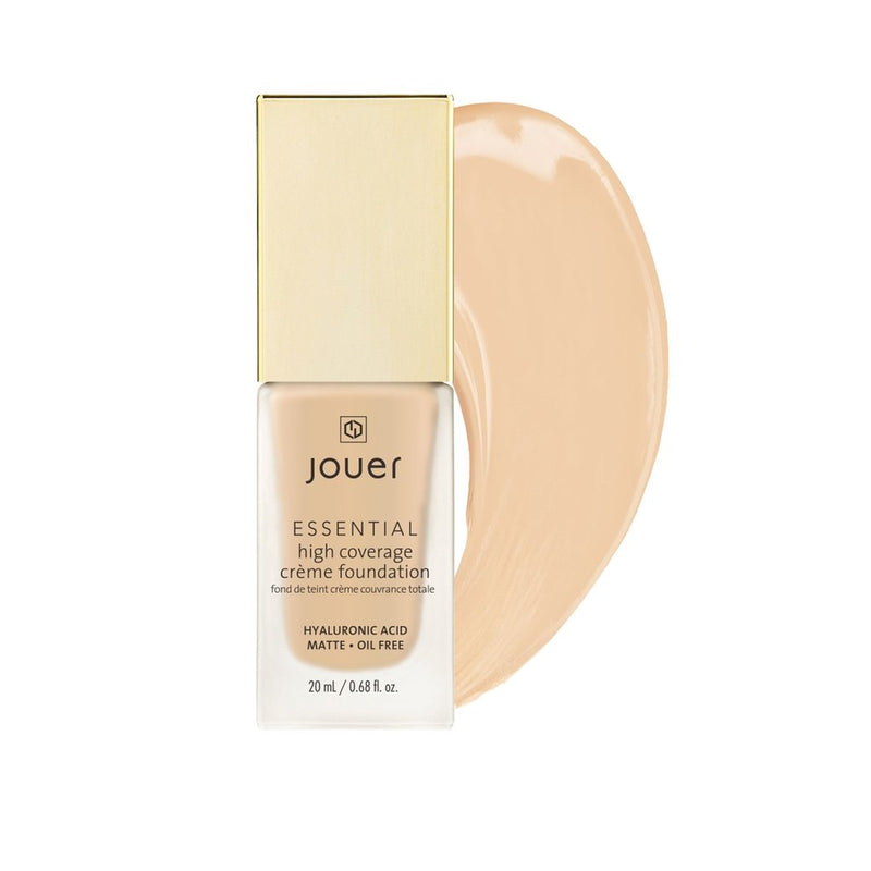 Jouer Essential High Coverage Crème Foundation Foundation Cameo (LF) Medium skin with warm yellow undertones  