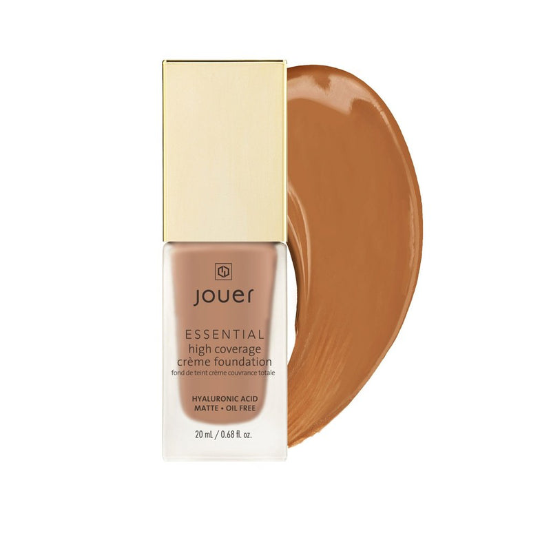 Jouer Essential High Coverage Crème Foundation Foundation Mocha (LF) Dark skin with cool undertones  